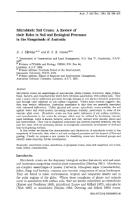 Microbiotic Soil Crusts journal article document page Thumbnail image of Microbiotic Soil Crusts first page