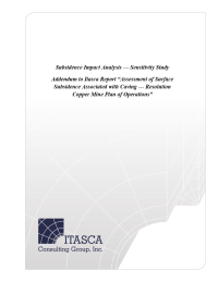 Addendum to ITASCA Report document page Thumbnail image of Addendum to ITASCA Report document cover