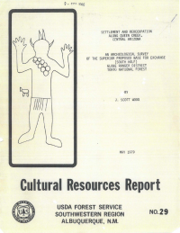 Download and review Settlement and Reoccupation along Queen Creek, Central Arizona: An Archaeological Survey of the Superior Proposed Based for Exchange (South Half), Globe Ranger District, Tonto National Forest - COVER ONLY Thumbnail image of Settlement and Reoccupation along Queen Creek, Central Arizona: An Archaeological Survey of the Superior Proposed Based for Exchange (South Half), Globe Ranger District, Tonto National Forest report cover